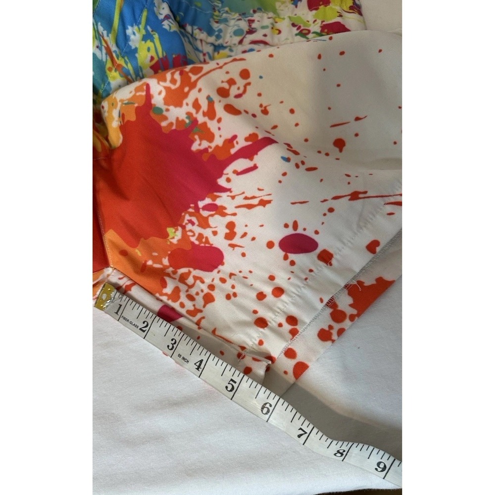 Womens XL‎ Rainbow Splatter Jumpsuit  Romper  Cotton/Spandex  Pockets Preshrunk - Picture 7 of 7